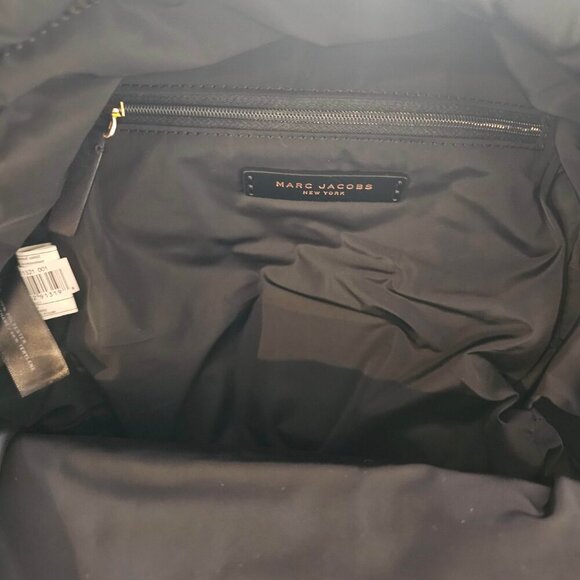 NWT Marc Jacobs Black Quilted Nylon School Women's Everyday Casual Backpack - Picture 8 of 16